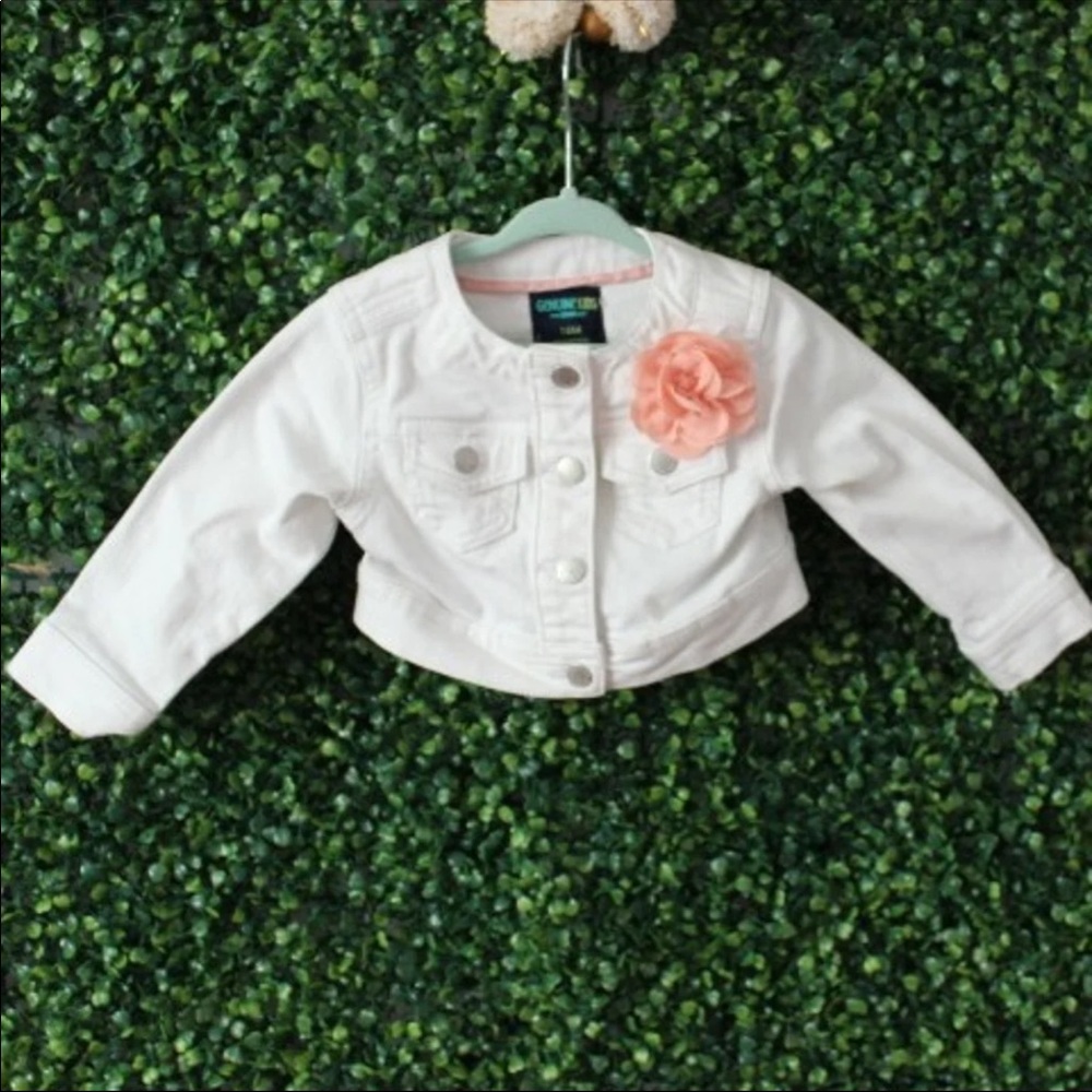 Toddler White Jean Jacket